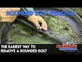 The easiest way to remove a rounded bolt The easiest way to remove a rounded bolt