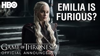 New Interview: Emilia Clarke Finally Breaks Her Silence About Game of Thrones Season 8 (HBO)