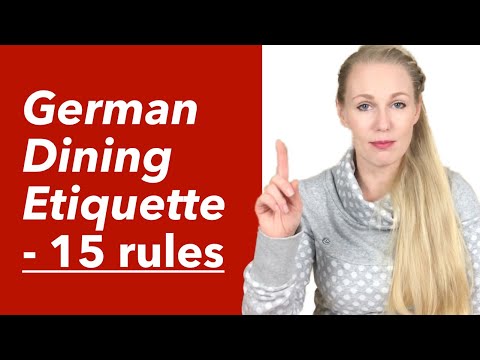 What are some German table manners?