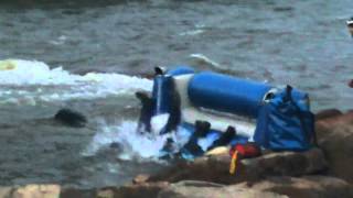 Surfing the inflatable river couch - FAIL
