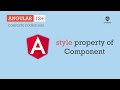 styles property of Component | Components | Angular 12+