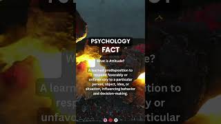 What is attitude? | #generalpsychology #psychology #psychologyfacts
