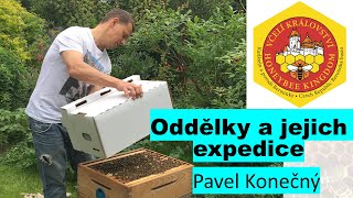 Objednání oddělků a jejich expedice v kartónových krabicích