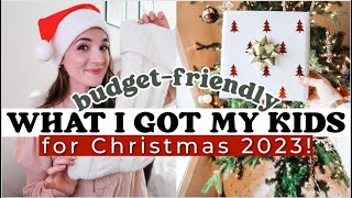 🎁WHAT I GOT MY KIDS FOR CHRISTMAS 2023! | Affordable gift ideas for boys & girls +STOCKING STUFFERS