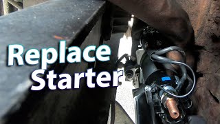 How to Replace starter on DD13 DD15 engine Freightliner Cascadia