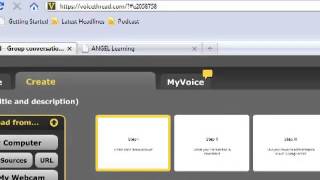 Creating your presentation with VoiceThread