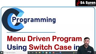 Menu Driven program using Switch case in C language | Arithmetic Binary Operator in C language