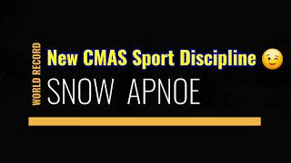 New CMAS Sport Snow Apnoe World Record 😉