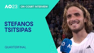 Stefanos Tsitsipas On-Court Interview | Australian Open 2023 Quarterfinal