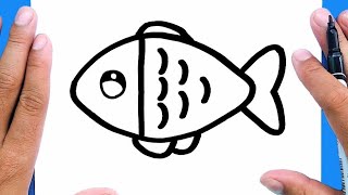 How to draw a cute fish, Draw cute things