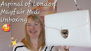 ASPINAL OF LONDON MAYFAIR MIDI UNBOXING! Versatility \u0026 What Fits Inside 😍