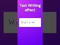 🔥 Text Writing Animation Using HTML & CSS Only | CSS Typing Effect #coding #webdesign #cssanimation