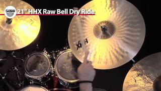 Sabian 21'' HHX Raw Bell Dry Ride Cymbal Product Demo