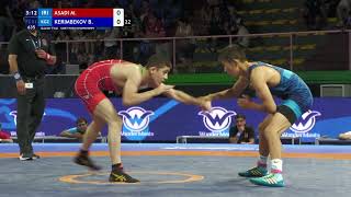 1/4 FS - 51 kg: M. ASADI (IRI) v. B. KERIMBEKOV (KGZ)