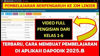 CARA MEMBUAT PEMBELAJARAN DI APLIKASI DAPODIK 2025.B TERBARU