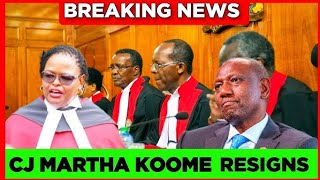 TERRIFIED: CJ MARTHA KOOME RESIGNATION LETTER REACHES RUTO IN STATEHOUSE