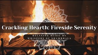 ᛉ Crackling Hearth: Fireside Serenity 🔥10 hours ᛉ | Whispers of Shambhala ᛉ