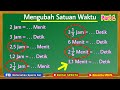 Cara Mengubah Satuan Waktu. Part 1. Jam ke Menit, Jam ke detik, Menit ke Detik