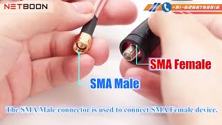 SMA Male to Dual SMA Female Y Type splitter Combiner Cable  15CM  WiFi Antenna Adapter Connector