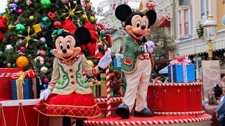 Mickey's Once Upon A Christmastime Parade 2022 Daytime FULL Show in 4K | Magic Kingdom Disney World