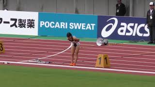 女子200m予選2組　U20日本選手権R01