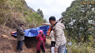 T6 | Làm Chiếc Lều Nhỏ Sinh Tồn Nấu Ăn Trên Núi Cao Bà Con Làm Đường Team Phạm Dũng Tài Trợ