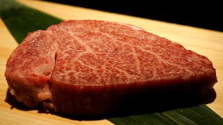 Miyazaki Wagyu beef teppanyaki in Osaka, Japan - Dotonbori Teppan Steak Toyoshimake -