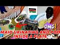 CCTV || MAID FROM KENYA CAUGHT POOPING AND URINATING INSIDE THE PLATE