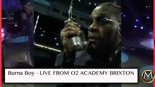 Burna Boy Live Virtual Concert Performance 2020 LIVE From O2 Academy Brixton