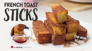 FRENCH TOAST STICKS - Easy Crispy Cinnamon French Toast Recipe