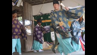 令和６年牧峯神社春季大祭　神楽奉納 津嶋神楽社 三番『一番神楽』