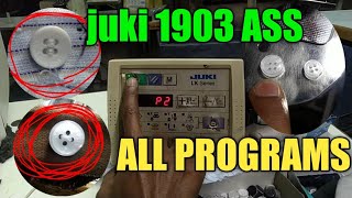 juki 1903ASS  button stitch machine all program done here