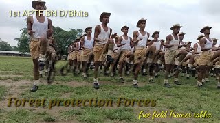 Assam forest protection Forces Recruit constables Basic training at 1st APTF Bn....