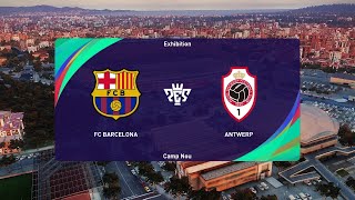 Barcelona U19 vs Royal Antwerp FC U19 (19/09/2023) UEFA Youth League PES 2021