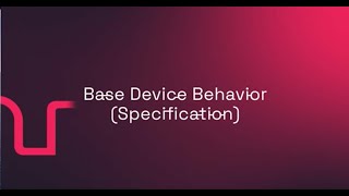 Zigbee Feature: Base Device Behavior Specification