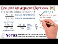 Evaluate Expressions #1: Algebra Animations