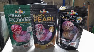 FLOWERHORN Feeds Okiko Quality products Try nyo din!