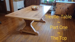 Farmhouse Trestle Table ~ Part One ~ Table Top with Breadboard Ends