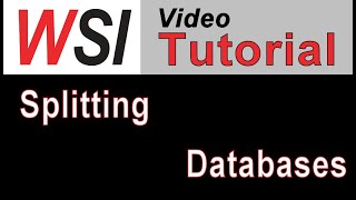 Microsoft Access Database Splitting - What is it and why would you do it?