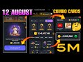 Hamster Kombat Daily Combo 11 August | New Daily Combo Cards Hamster Kombat - Free 5M Coins