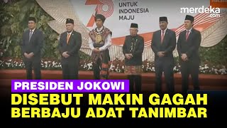 Penampilan Gagah Presiden Jokowi Pakai Baju Adat Tanimbar Kejutkan Sidang Tahunan DPR