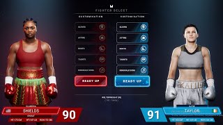 Claressa Shields VS Katie Taylor || Undisputed Boxing Game Early Access ESBC