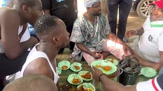 Femi ADEBAYO , Ibrahim chatter ! JiganbabaOja, led a food competition in oyo #brodashaggi #portable