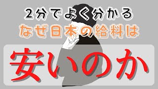 【2分経済解説】『なぜ日本の給料は安いのか！？』