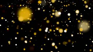 Golden Confetti Particles Glittering Christmas Style 4K Screensaver 60:00 Minutes / Free