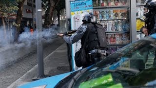 Raw: Violence Mars Argentina's WC Celebration