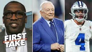 FIRST TAKE | Jerry Jones may be trying to sabotage Dak Prescott as new contract