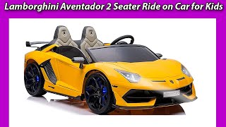 Top 5 Brushless 24V/12V Lamborghini  2 Seater Ride on Car for Kids Review & Buying Guide!!