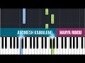 Andmesh Kamaleng - Hanya Rindu (SLOW EASY Piano Tutorial)