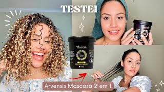 RESENHA MÁSCARA 2 EM 1  ARVENSIS | SALVOU MEU CABELO! Ótima para cabelos cacheados ressecados